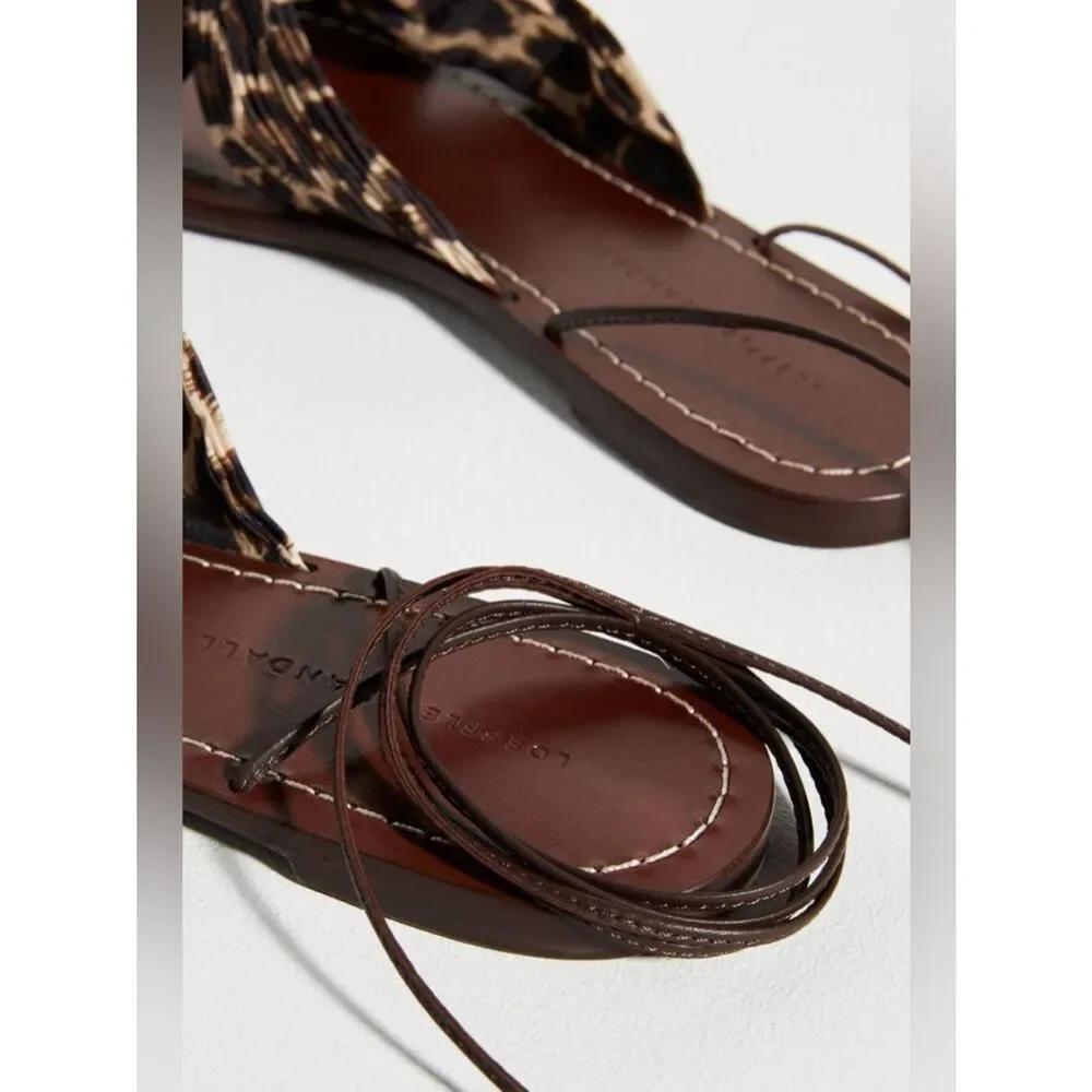 Loeffler Randall Peony Sandals in Leopard Print